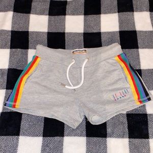 Brand: SUPERDRY; Size: US 4; Gray w/ Multi Colored Stripes